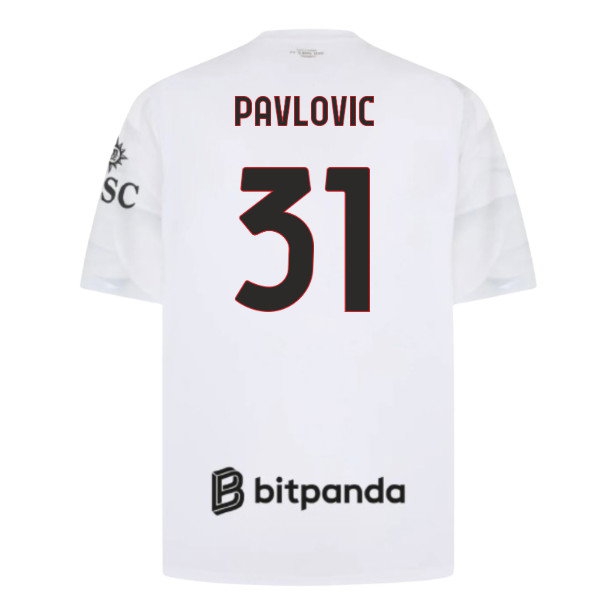 [DDJ] 2026 2027 AC Milan Shirt Away Apparel (Pavlovic 31)