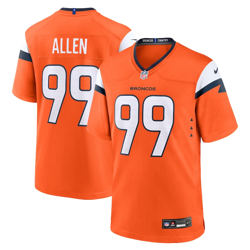 None Zach Allen Denver Broncos Bold Limited Edition Game Day Wear