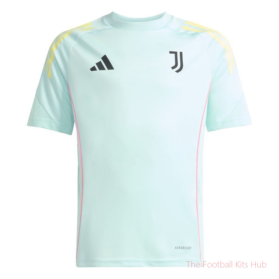 Juventus Training T-Shirt Tiro 25 - Semi Flash Aqua Kids