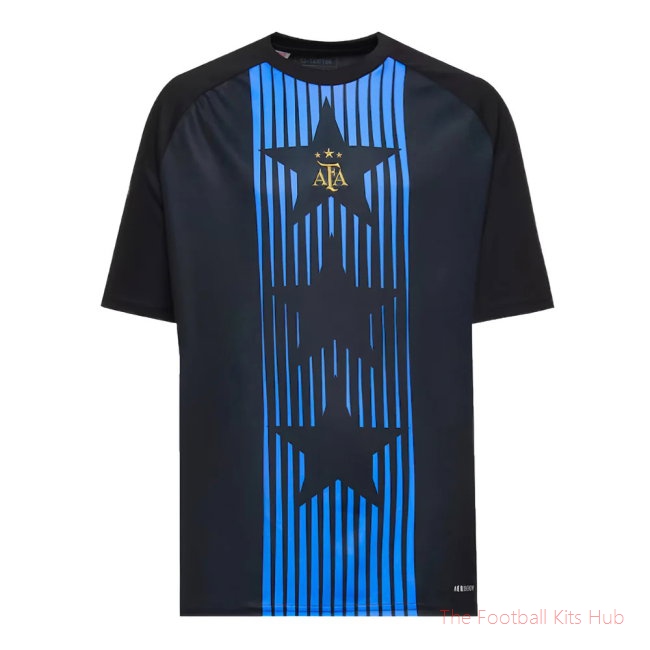 2024-2025 Argentina Pre-Match Shirt (Black) - Kids