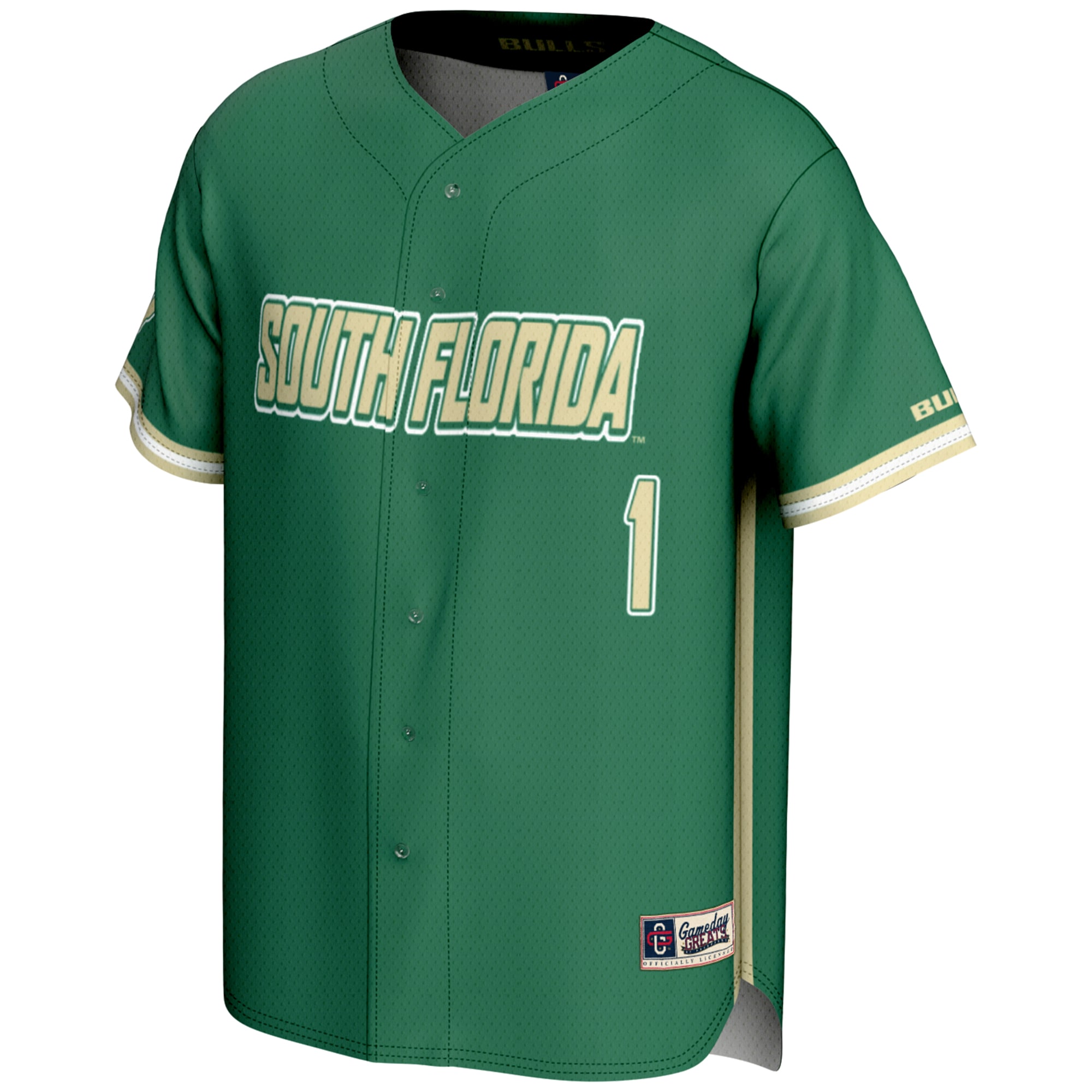 [DDG] South Florida Bulls GameDay Greats Lightweight Baseball Fashion Jersey - Green
