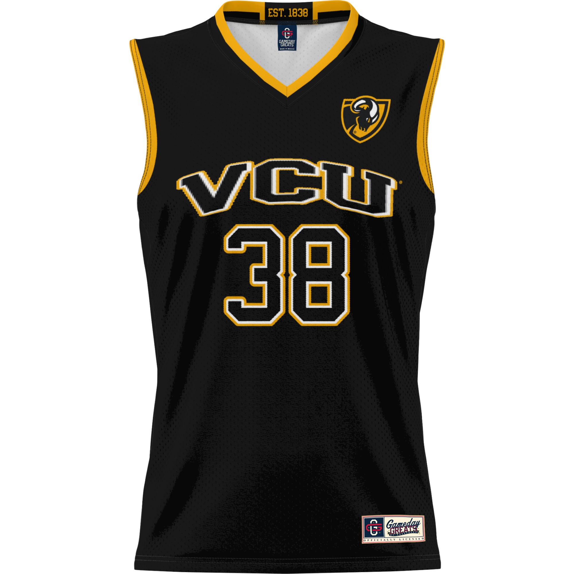 [DDG] VCU Rams GameDay Greats Youth Lightweight Basketball Jersey - Black
