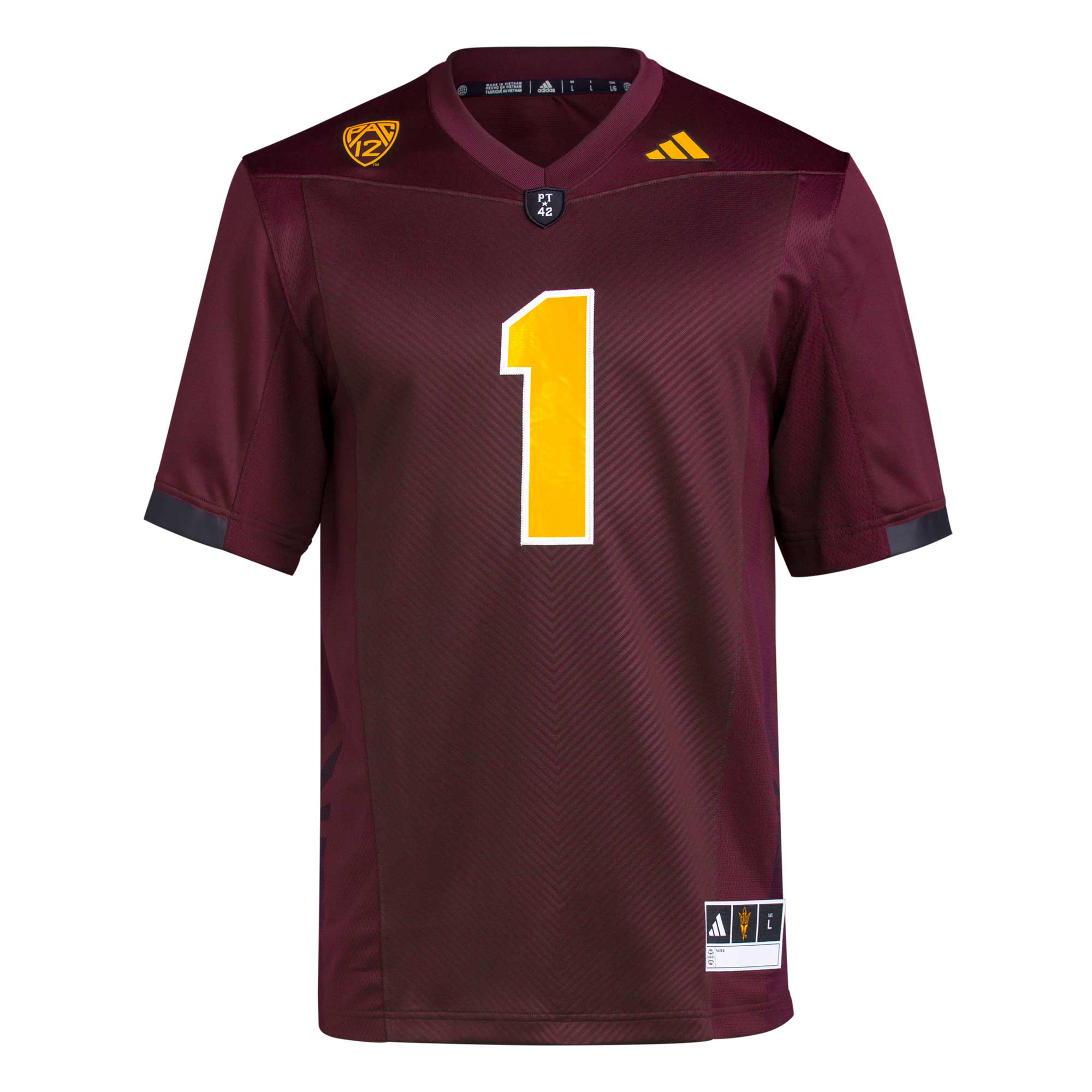 #1 Arizona State Sun Devils Premier 2026 Season Football Jersey - Maroon