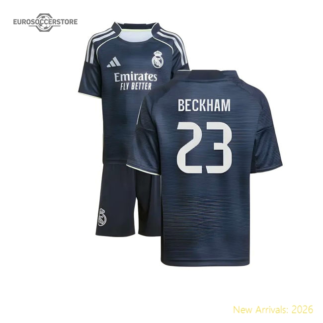 Best-Selling 2025-2026 Real Madrid Away Mini Kit (Beckham 23)