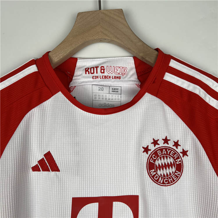 Kids Bayern Munich 2324 Home Suits ShirtShorts - Official Replica