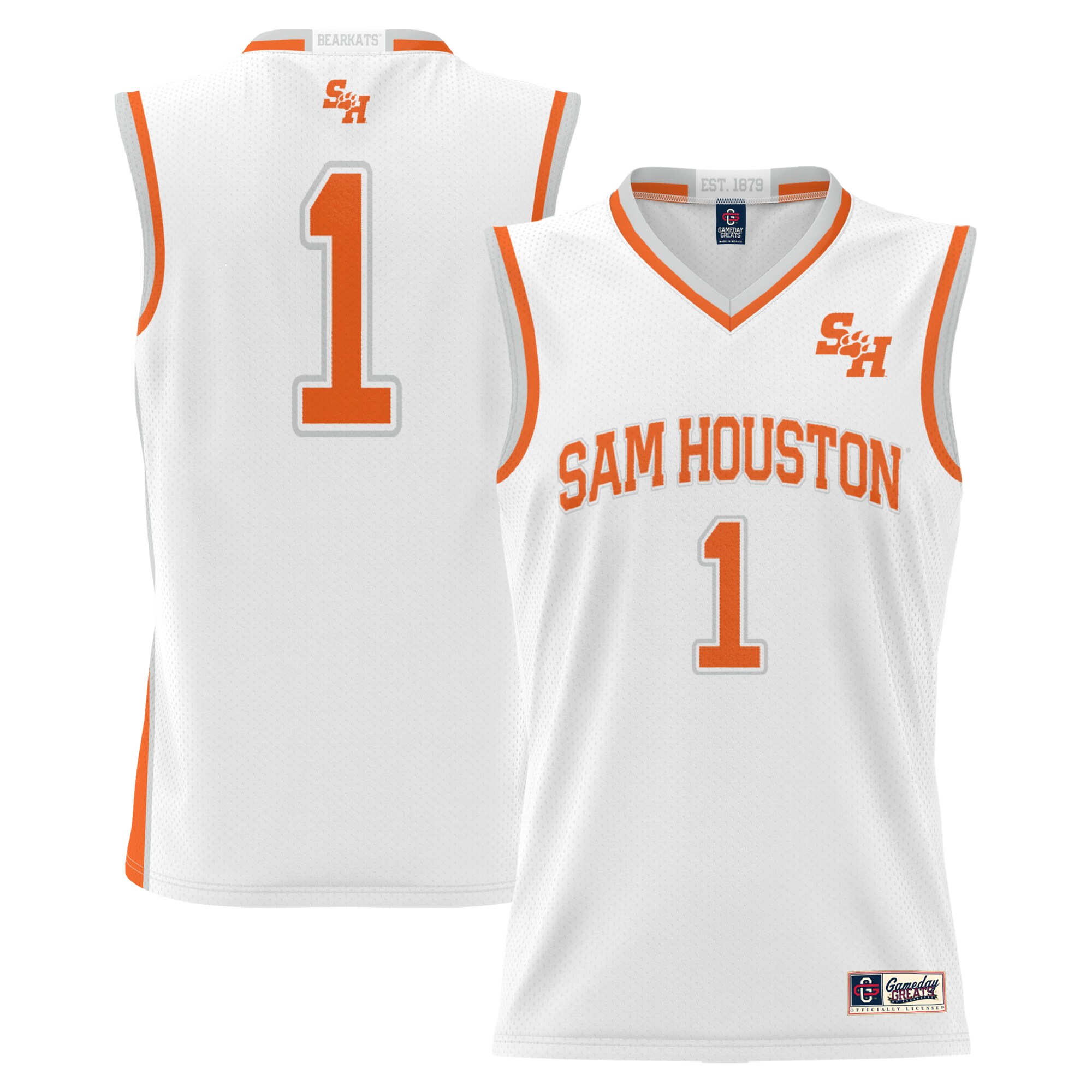 [DDG] Sam Houston State Bearkats GameDay Greats Replica Lightweight Basketball Jersey - White