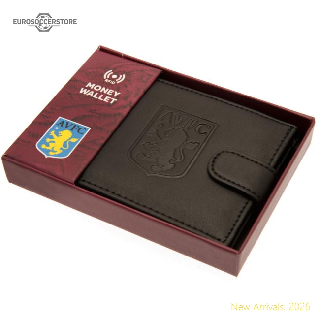 Premium Classic Aston Villa Classic FC rfid Anti Fraud Wallet