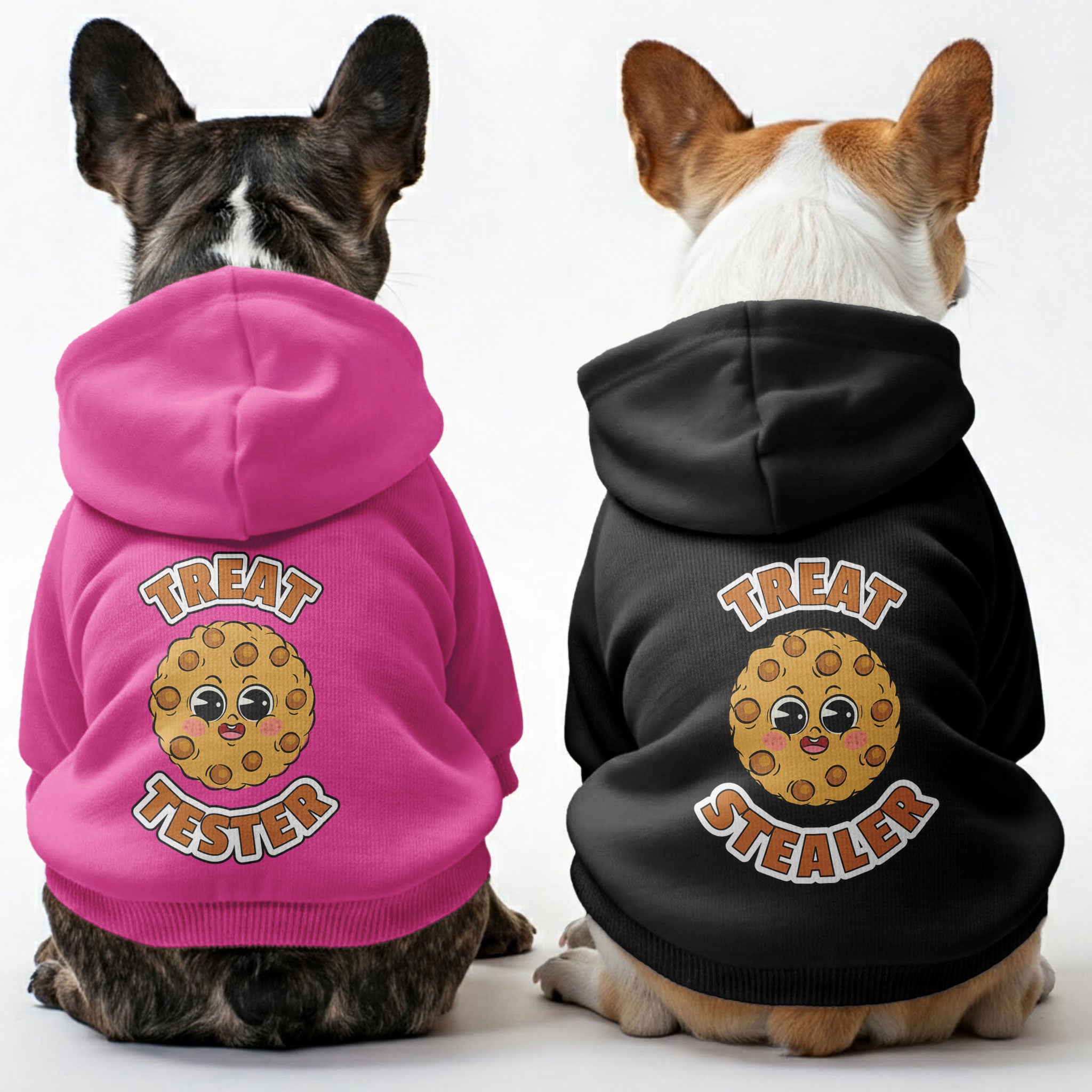 Treat tester and Treat stealer - Matching French Bulldog Hoodies – Stylish, Cozy & Personalized!