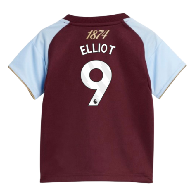 2025-20 Aston Villa Home Jersey Elliot #9 L M S