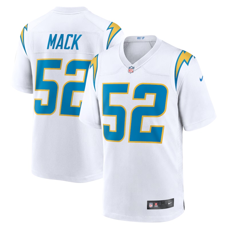 None Khalil Mack LA Chargers Retro Pro-Level Jersey Football Apparel