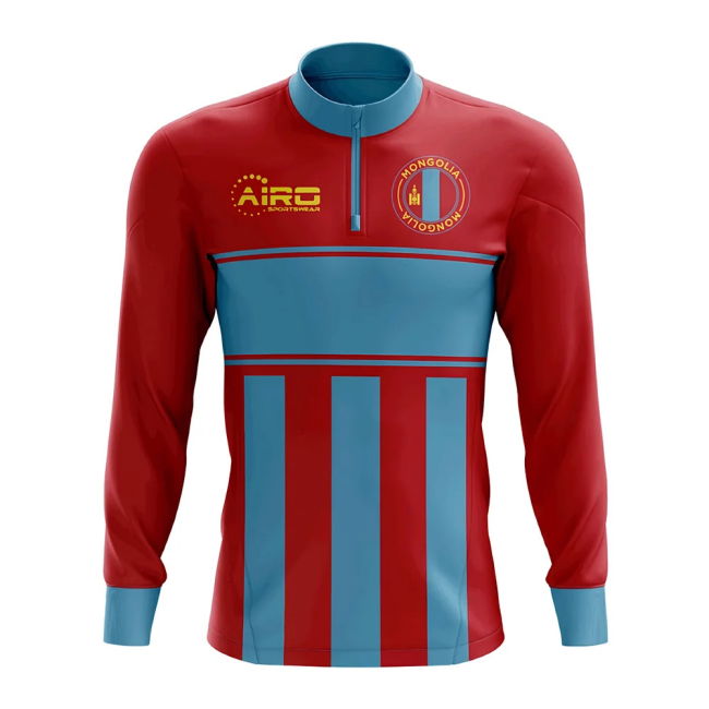 Performance-Driven Mongolia Concept Football Half Zip Midlayer Top