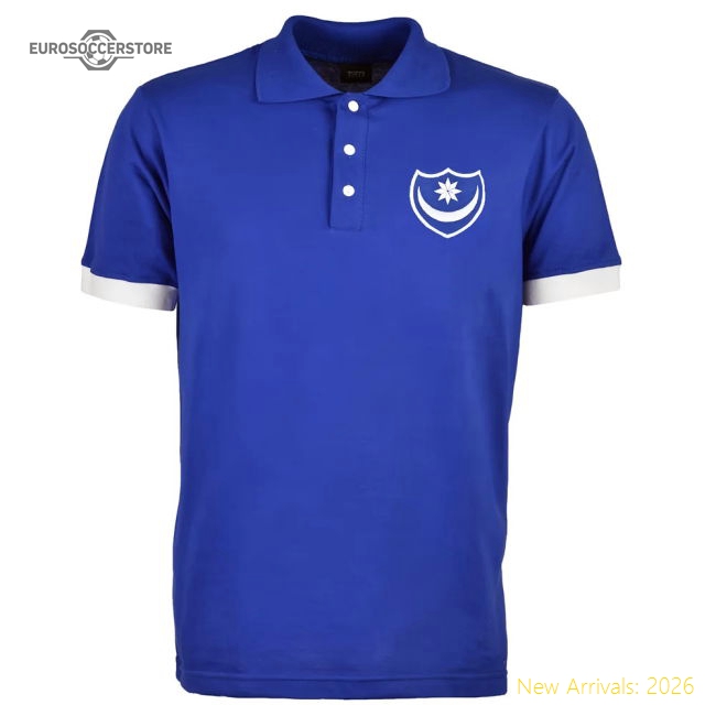 Portsmouth Royalwhite Polo - Match Day Jersey - Authentic Design