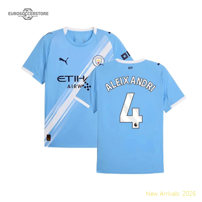Top-Grade Official 2025-2026 Man City Home Shirt Aleixandri 4