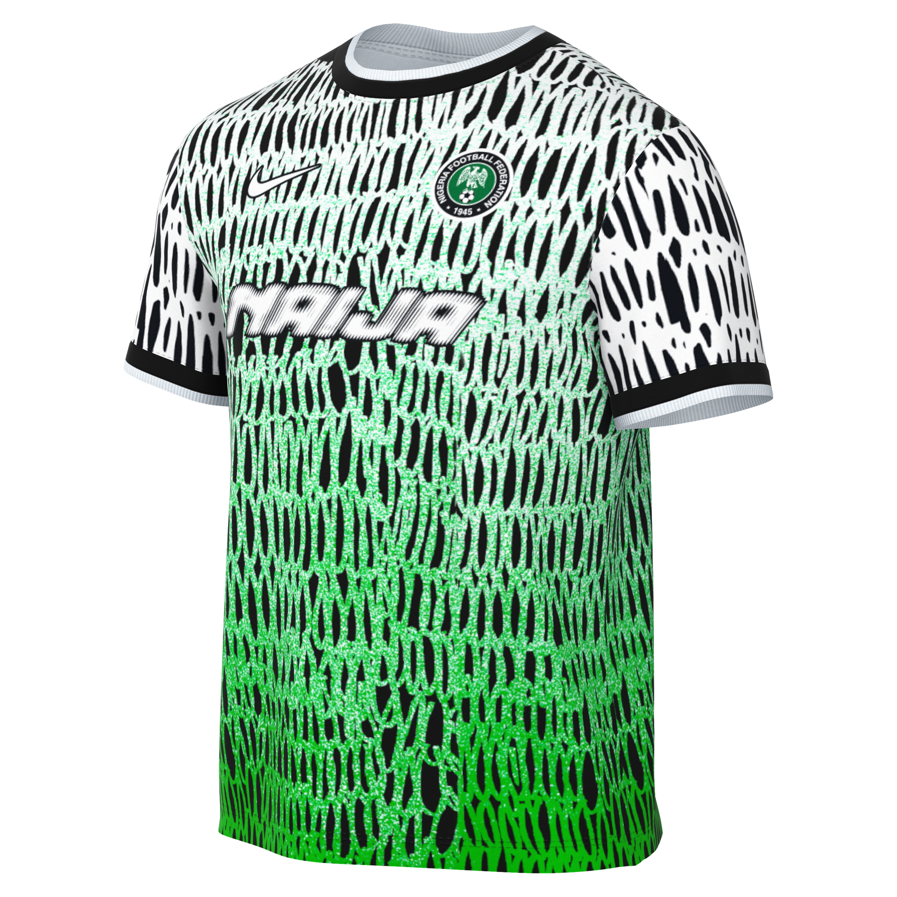 [JED] Nigeria National Team x Slawn 2026 Dri-FIT Pre-Match Jersey Top - Black