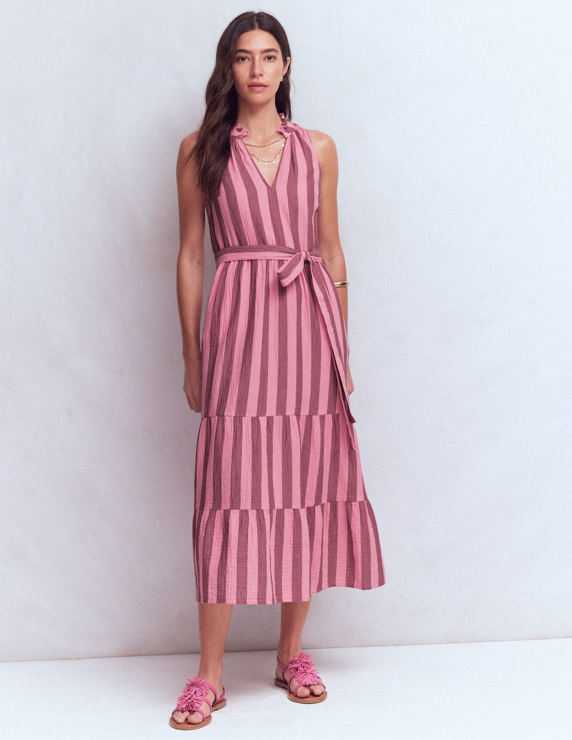 Viv Double Cloth Maxi Dress