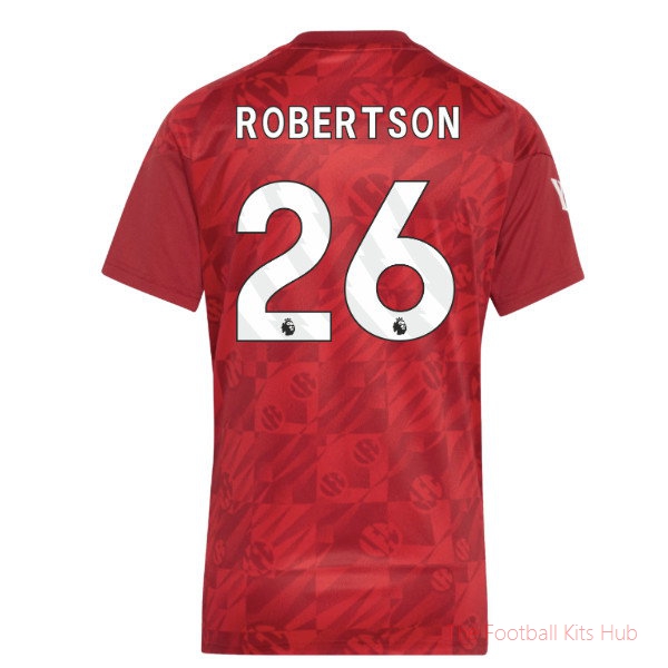 [JED] 2026-2027 Liverpool Pre-Match Warm Up Shirt Active Maroon - Womens Robertson 26