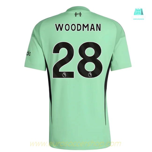 2025-2026 Liverpool Home Goalkeeper Shirt (Glory Mint) - Kids (Woodman 28)