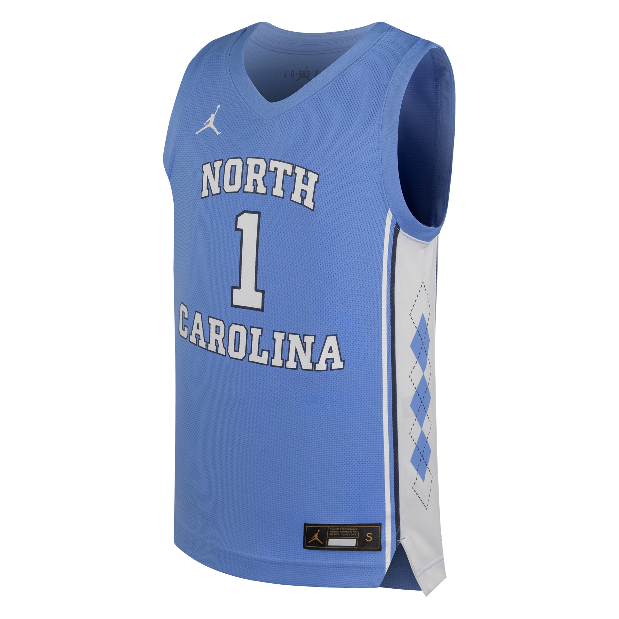 [DDG] North Carolina Tar Heels Youth Replica Basketball Jersey - Carolina Blue