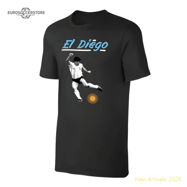 South American Giants El Diego T-shirt - Black - Official Design
