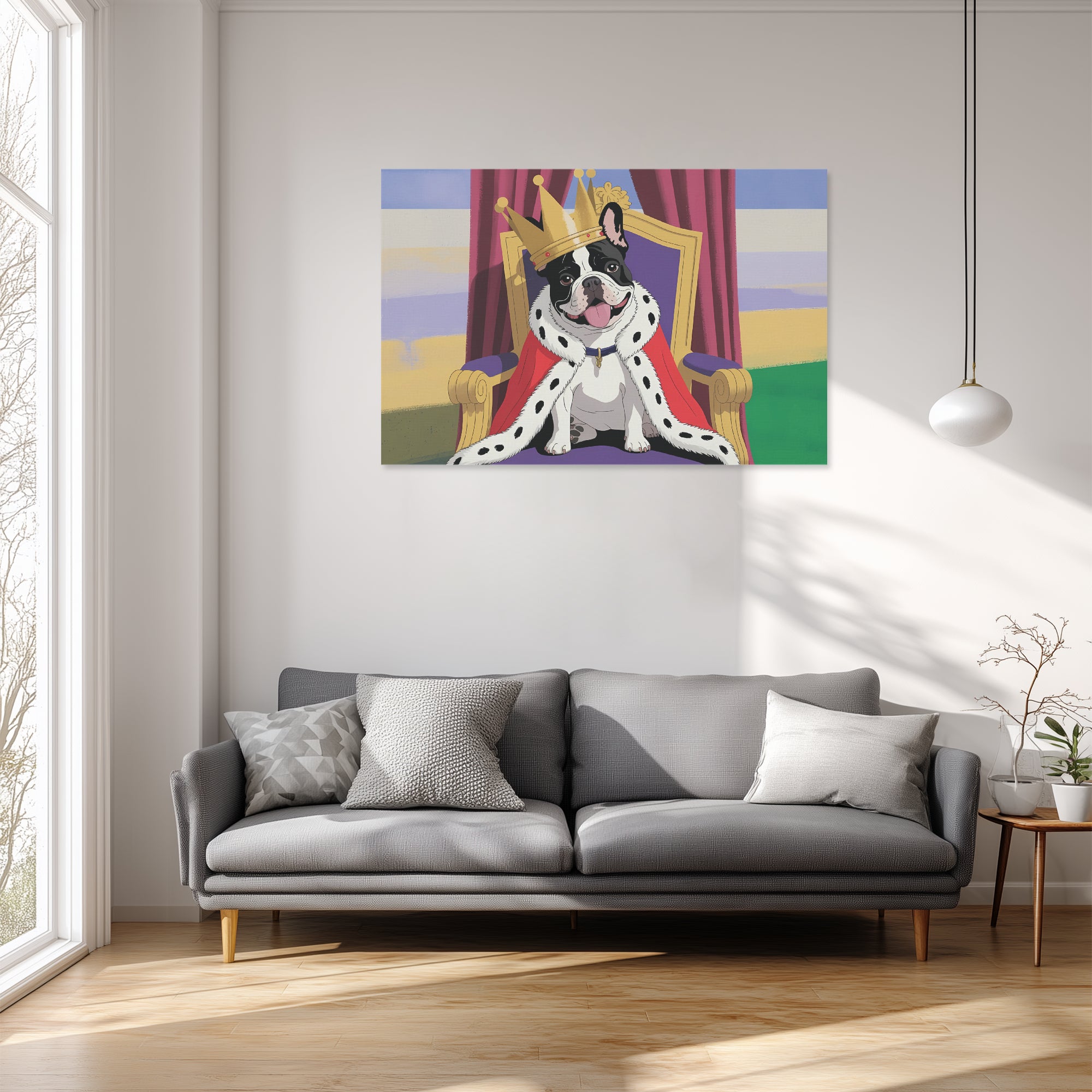 Lydia - Adorable Frenchie canvas Wall Art