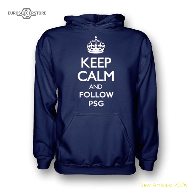 Keep Calm And Follow Psg Hoody (navy) - Kids