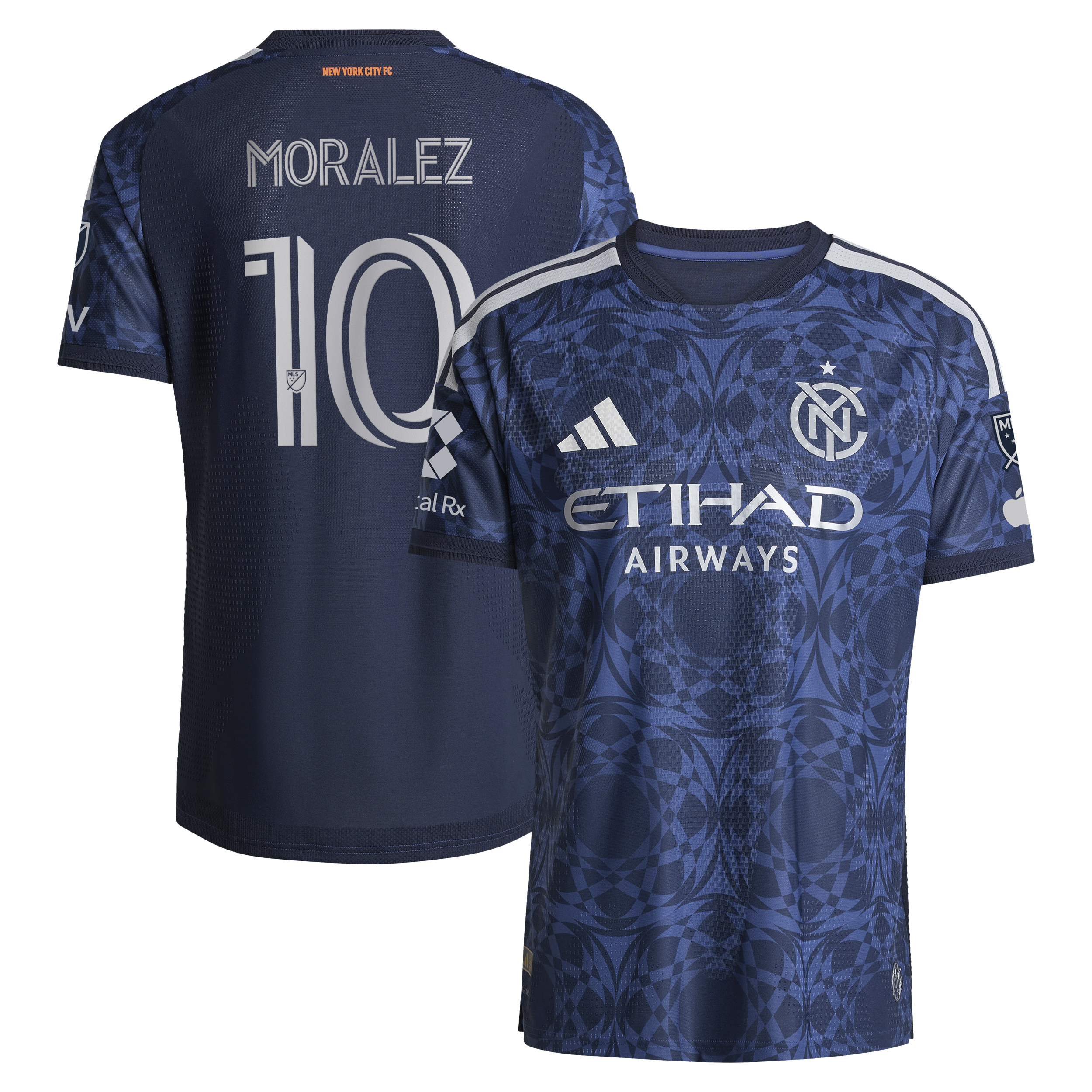 [SJH] Maximiliano Moralez New York City FC 2026 The All Nations Kit On-Field Authentic Patch Jersey - Blue