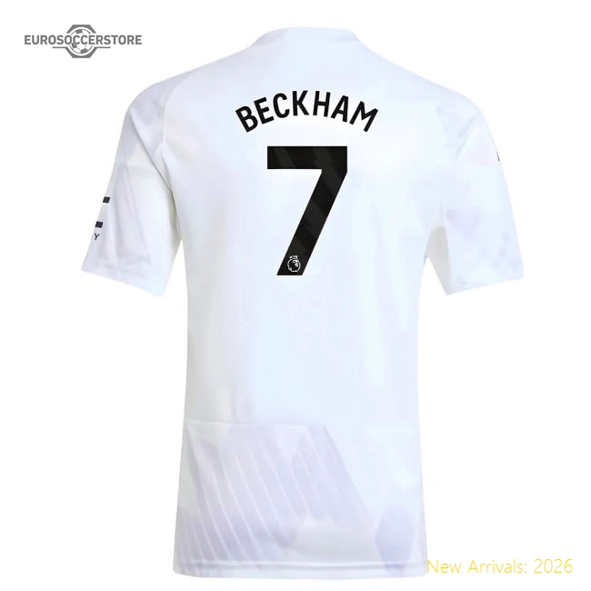 Top-grade 2025-2026 Man Utd Away Shirt (kids) (beckham 7)