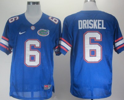 Men's None Jeff Driskel #6 official Blue 2024 match worn Jersey