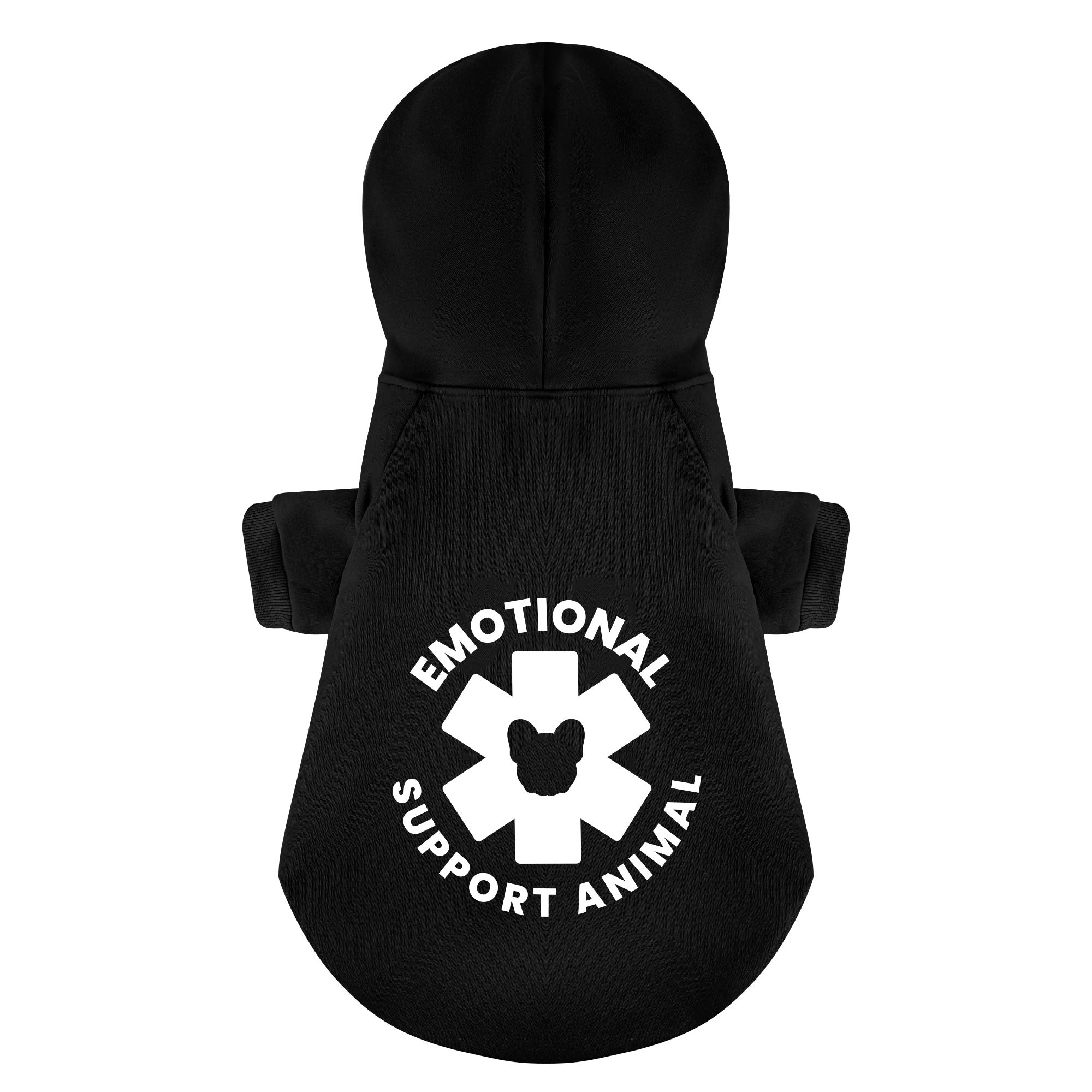 Emotional Support Animal - Durable Personalized French Bulldog Hoodies With Funny Quotes – Stylish, Cozy, And Premium 100% Cotton For Frenchie Fans