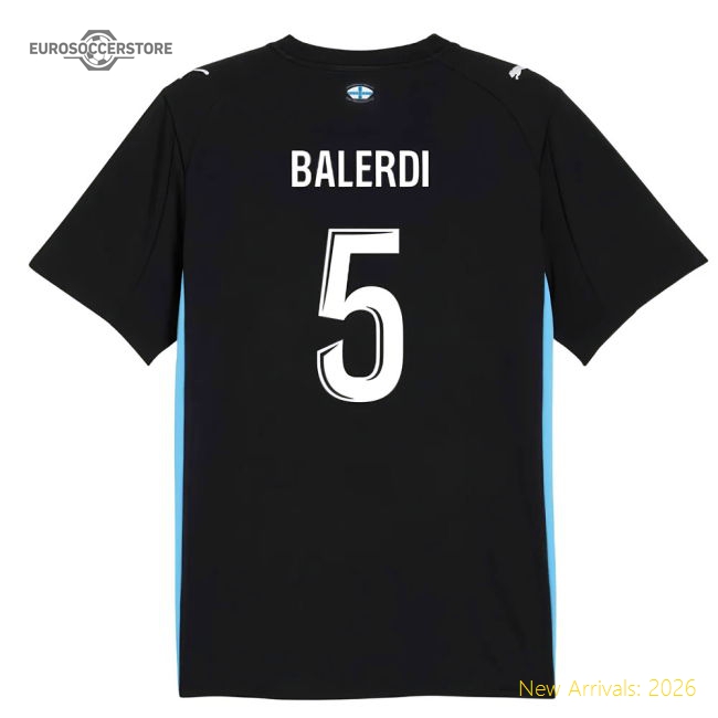 Marseille 2025-2026 Away Shirt (Kids) (Balerdi 5) For Ligue 1 Fans