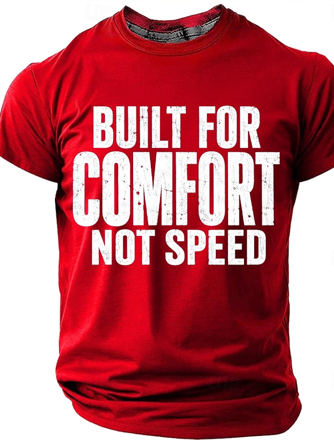 Men's Built For Comfort Not Speed Funny Humor Graphic T Shirt Casual Short Sleeve Crew Neck Regular Fit Daily Wear Designer Clothing Apparel S M L XL XXL XXXL