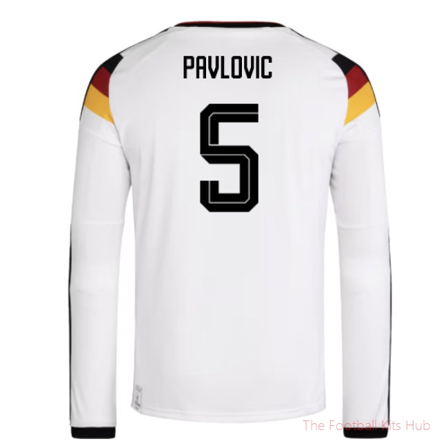 2026-2027 Germany Long Sleeve Home Shirt (Pavlovic 5)