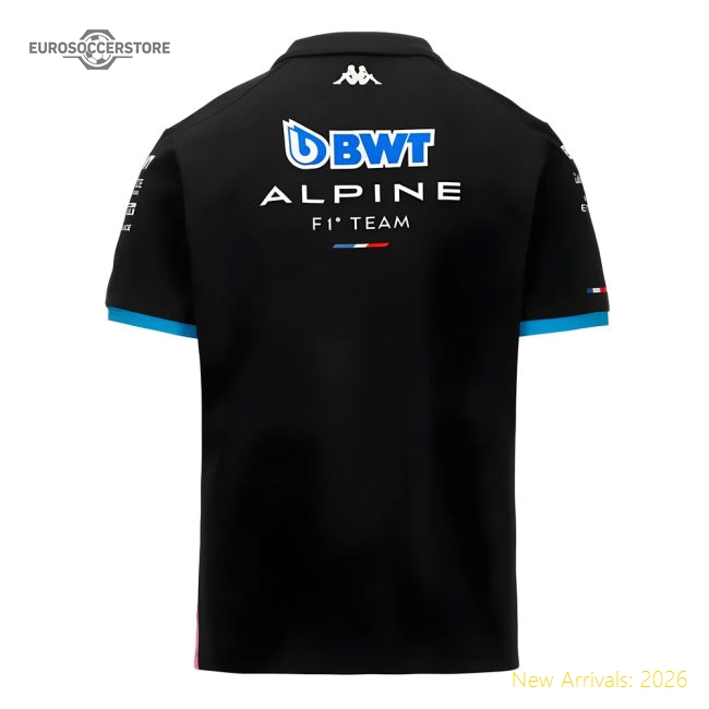 2024 Alpine BWT Team Polo Shirt (Black) - Kids