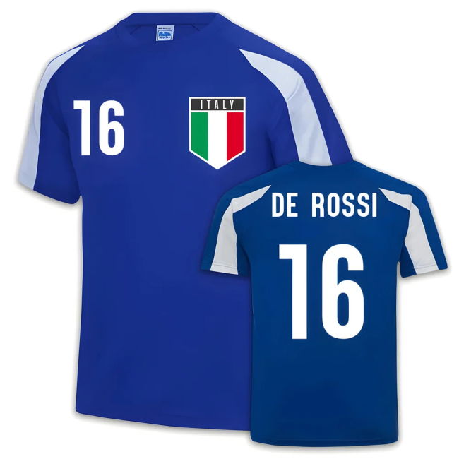 Italy Sports Training Jersey (Daniele De Rossi 16) Netherlands