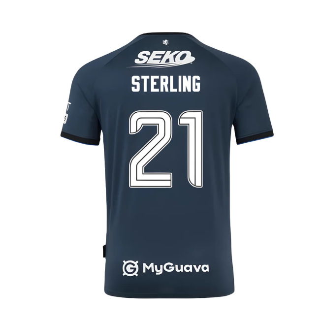 Authentic 2025-2026 Rangers Third Third Sterling 21 With Retro Design