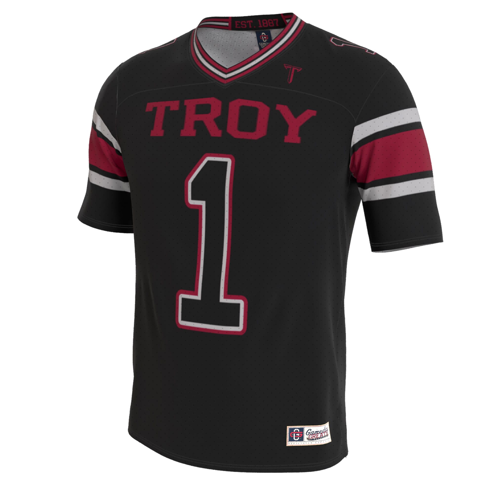 Troy University Trojans GameDay Greats Youth Lightweight Collegiate Football Blackout Fashion 2026/2027 Football Jersey