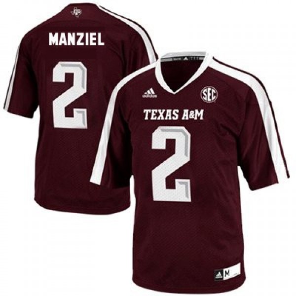 Johnny Manziel Texas A&m Aggies #2 Adidas Men Red Official Replica