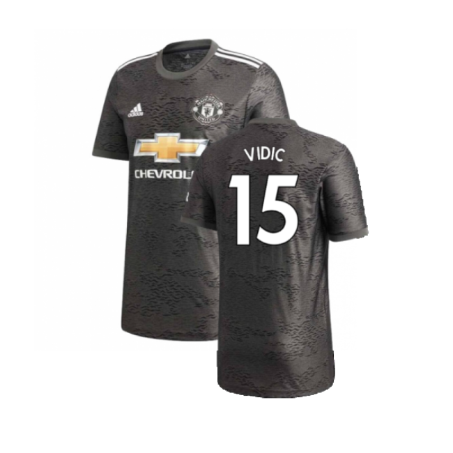 Manchester United 2020-21 Away Shirt ((Excellent) L) (VIDIC 15)