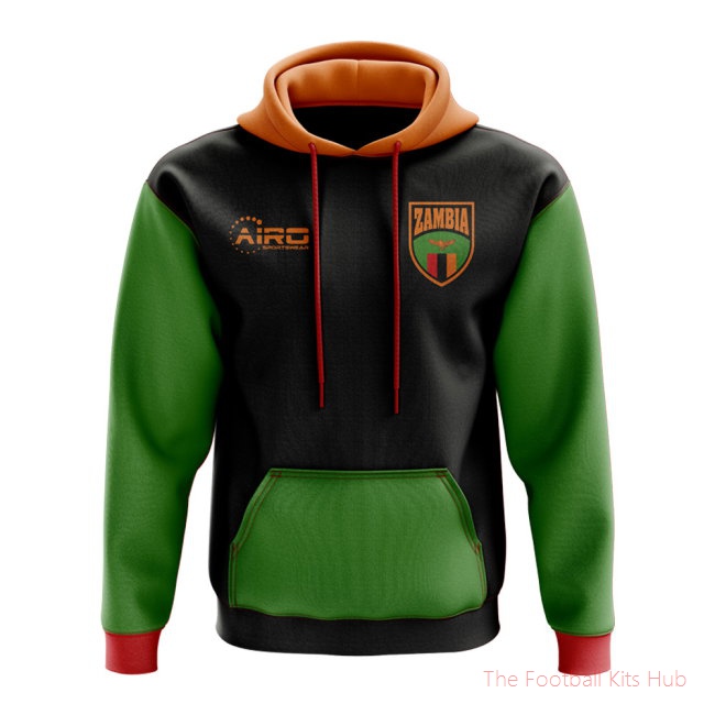 Zambia Concept Country Football Hoody (Black)