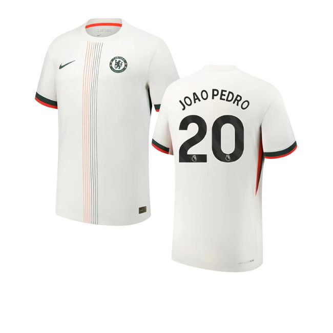 Joao Pedro 20 Classic 2025-2026 Chelsea Away Retro Jersey