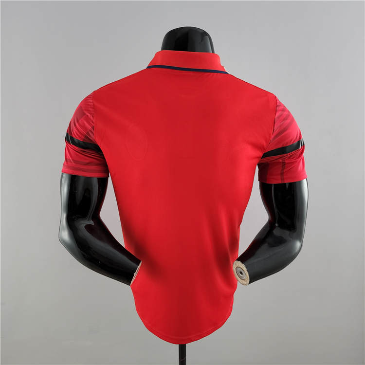 Premium Elite Moisture Wicking AC Milan 2223 Red Polo Shirt