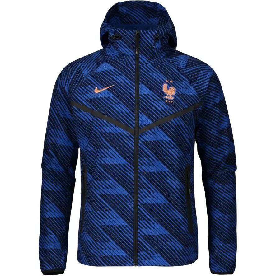 France Jacket Tech Woven FZ World Cup 2026 - Game Royal/Metallic Copper