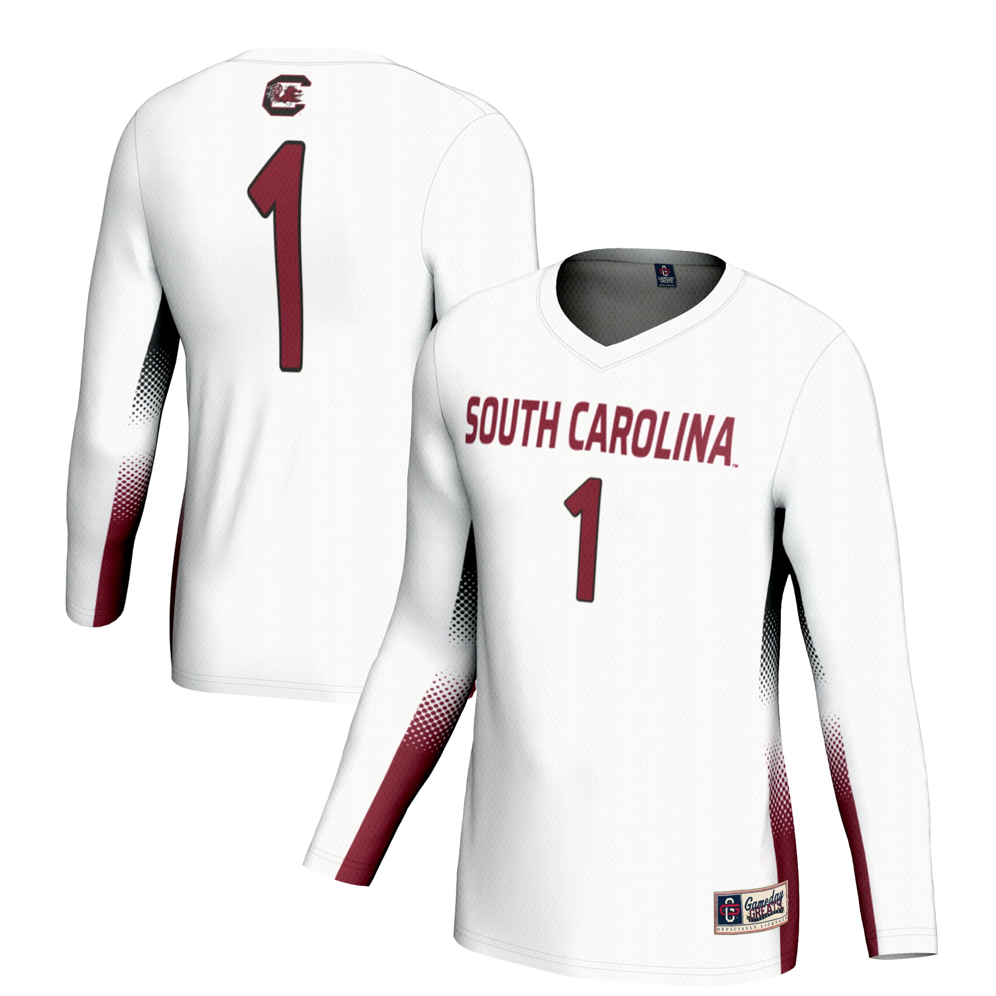 #1 South Carolina Gamecocks GameDay Greats Youth Lightweight Women's Volleyball Jersey - White