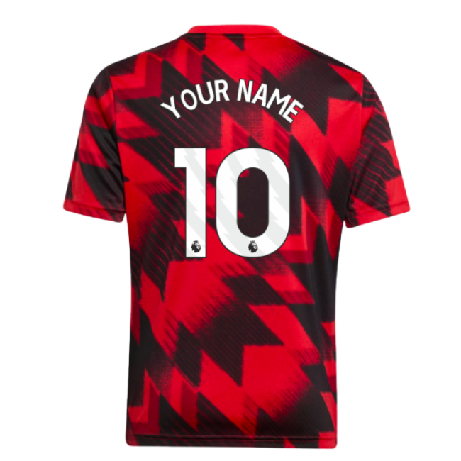 2025-2026 Man Utd Pre-Match Kit (Red) - Kids (Your Name)
