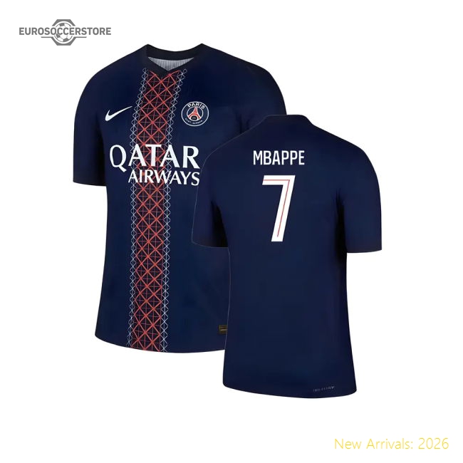 Professional Home Psg Mbappe Jersey Anti-odor Performance