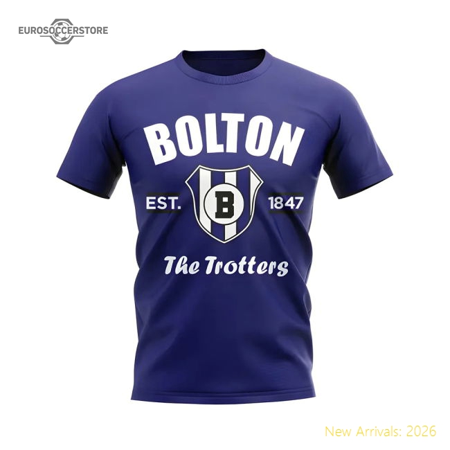 Official Bolton Established Football T-shirt (navy) - Premium Quality