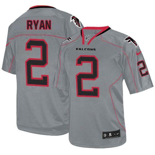 Authentic NFL A F Falcons #2 Matt Ryan Team Color Lights Out Jersey
