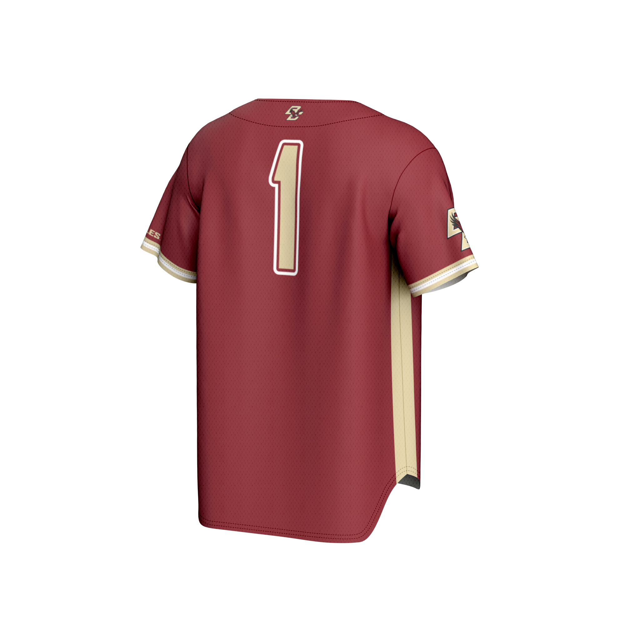 [NJP] Boston College Eagles GameDay Greats Lightweight Baseball Fashion Jersey - Maroon