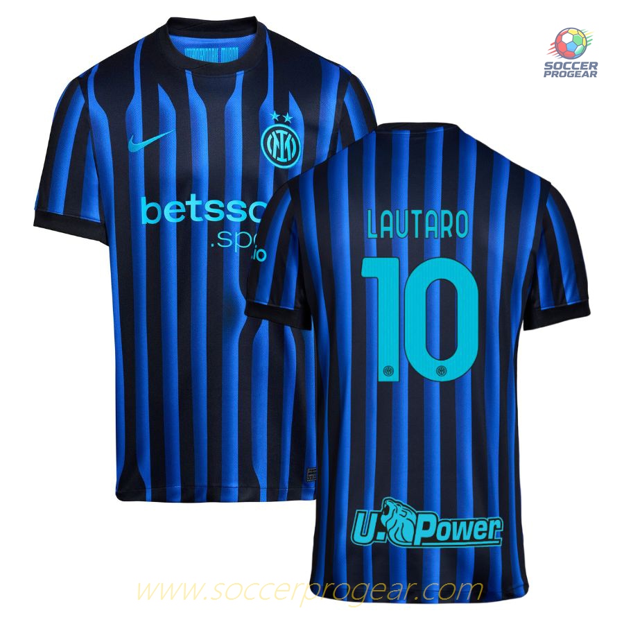 Inter Milan Home Team Soccer Jersey 2025/26 Collection Lautaro