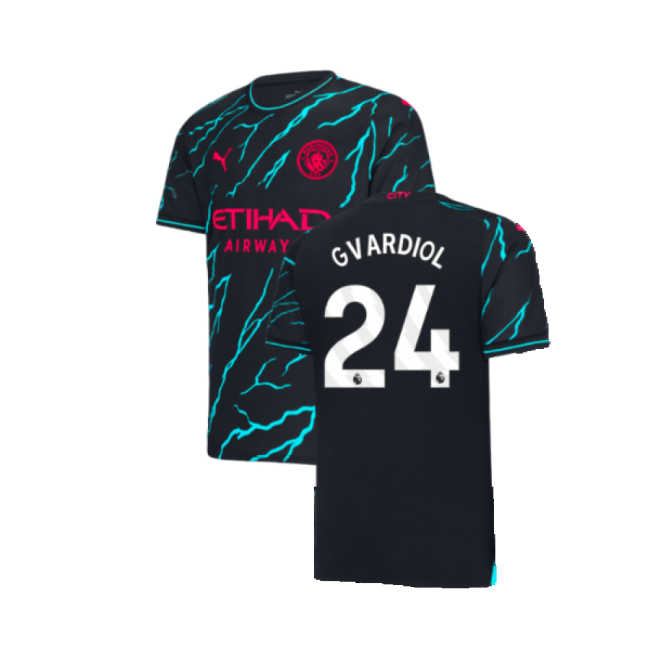 Authentic Design Enthusiastic Football Man City Third Shirt Gvardi...